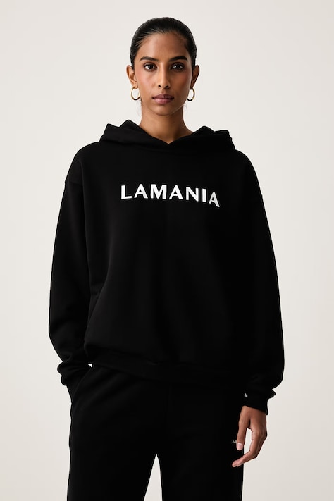La Mania Bluza damska z bawełną EVERY czarna EVERY