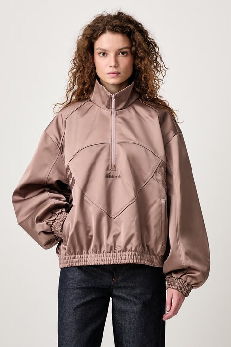 adidas Originals Cutline felpa con cerniera da donna beige KR9600