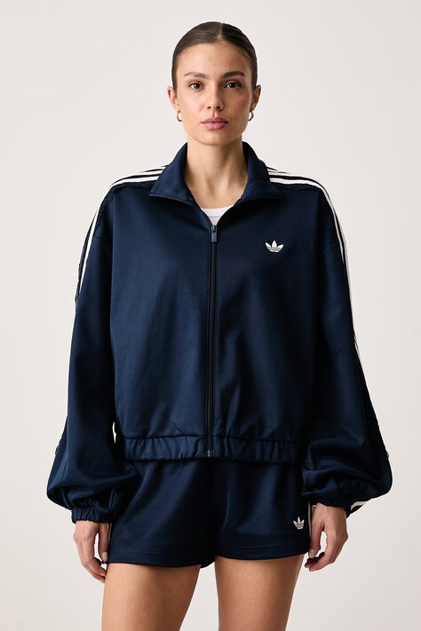 adidas Originals Hanorac cu fermoar pentru femei Lace Injection bleumarin LG4277