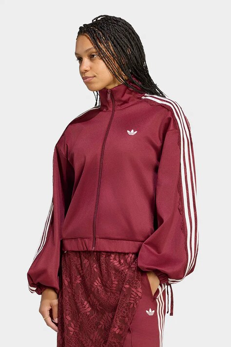 adidas Originals Bluza rozpinana damska Lace Injection bordowa LG4276