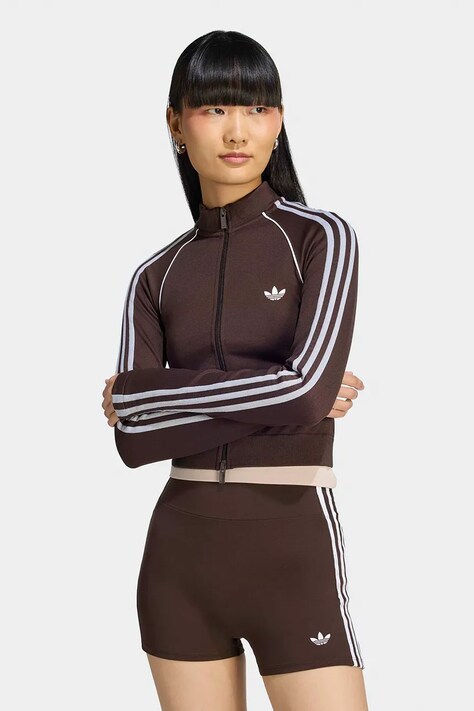 adidas Originals Bluza rozpinana damska Essentials Seamless brązowa KX8418
