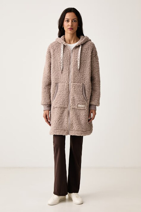 DKNY Bluza polarowa damska beżowa YI30127