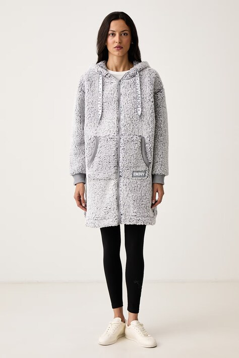 DKNY Bluza polarowa damska szara YI30127