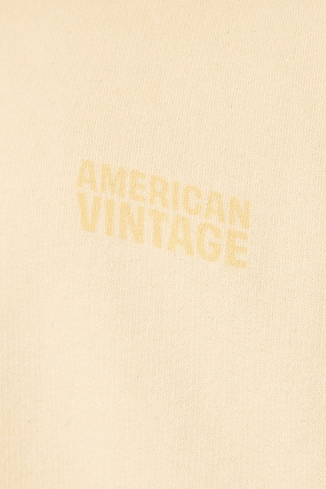 American Vintage кофта жіноча бавовняна — AW26-BLDZMY, жовтий — фото 5