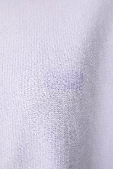 American Vintage кофта жіноча бавовняна — AW26-BLDZMZ, фіолетовий — фото 5