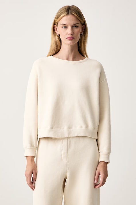 American Vintage Bluza damska bawełniana z elastanem beżowa COJ03B