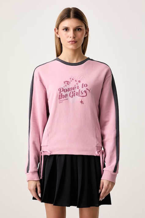 Puma Bluza damska bawełniana PUMA X POWER PUFF GIRLS różowa 638475