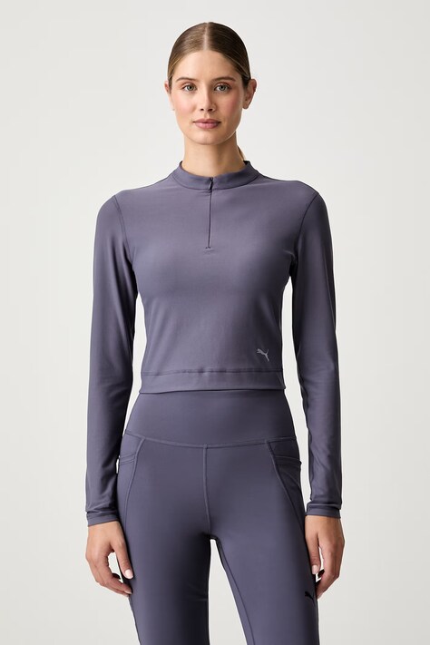 Puma longsleeve treningowy damski Cloudspun fioletowy 529157