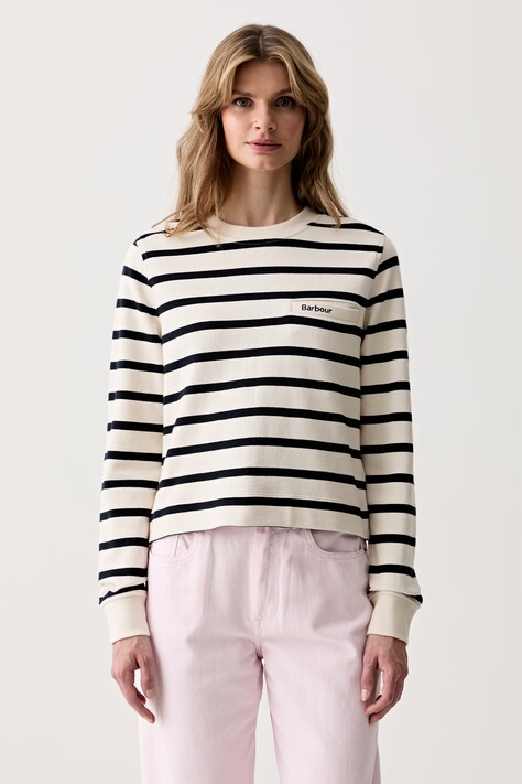 Barbour bluza damska bawełniana Aylesby beżowa LOL0683