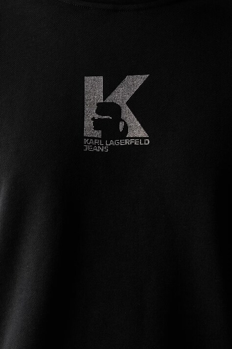 Karl Lagerfeld Jeans кофта жіноча бавовняна — AW26-BLDZOB, чорний — фото 5