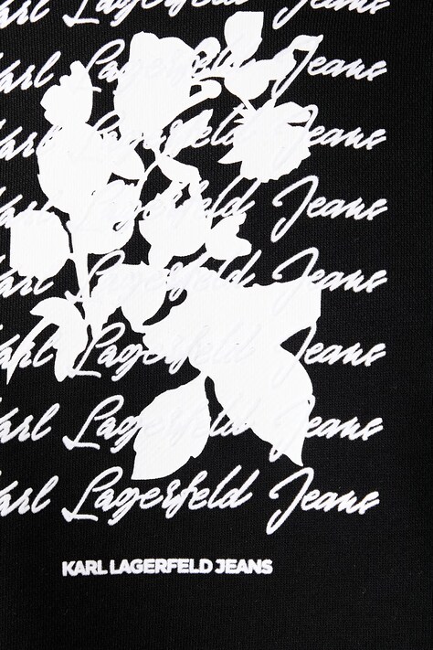 Karl Lagerfeld Jeans кофта з капюшоном жіноча бавовняна — AW26-BLDZOE, чорний — фото 5
