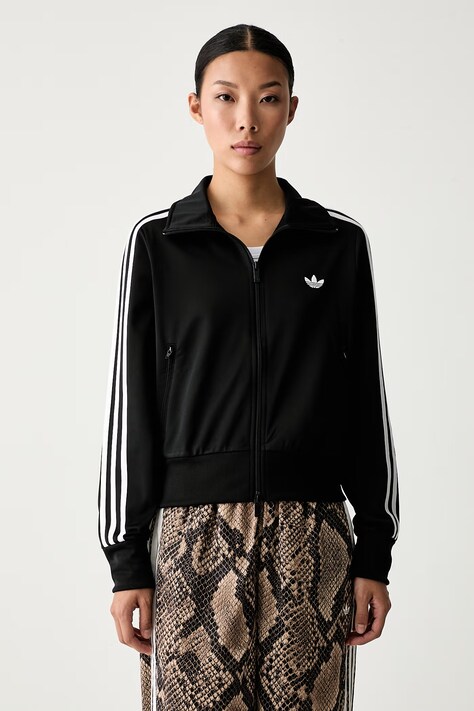 adidas Originals μπλούζα με κουμπιά Γυναικεία Firebird μαύρη KV9552