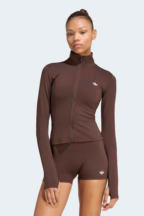 adidas Originals Bluza rozpinana damska Essentials brązowa KV9157