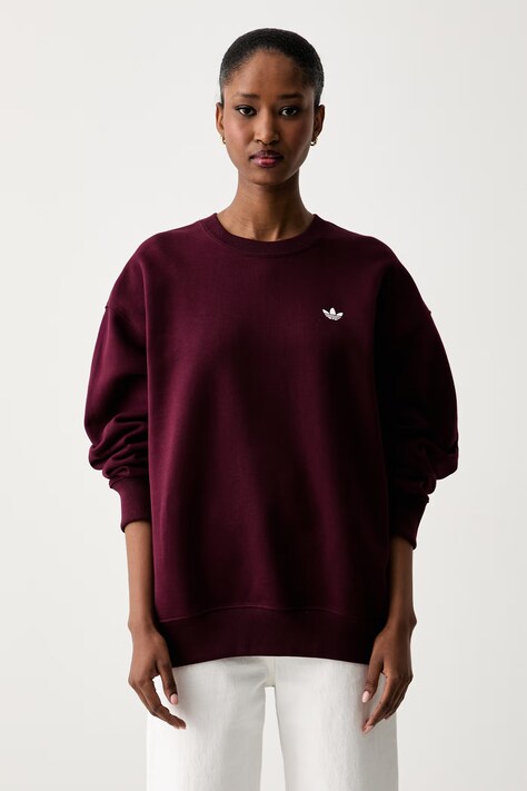 adidas Originals μπλούζα γυναικεία με βαμβάκι Essentials μπορντό KT2276