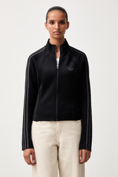 adidas Originals hanorac cu fermoar pentru femei SST 2.0 negru KT1780