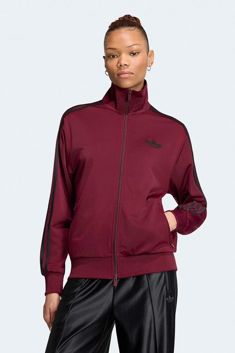 adidas Originals Bluza rozpinana damska Firebird bordowa KS4678