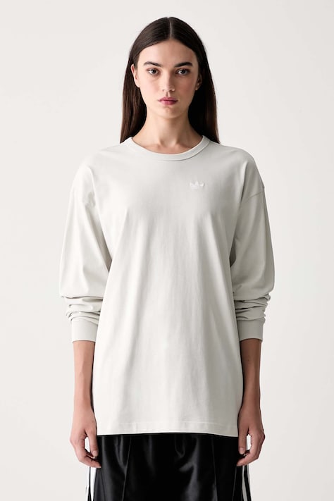 adidas Originals hosszúujjú női pamut Essentials szürke KR8791