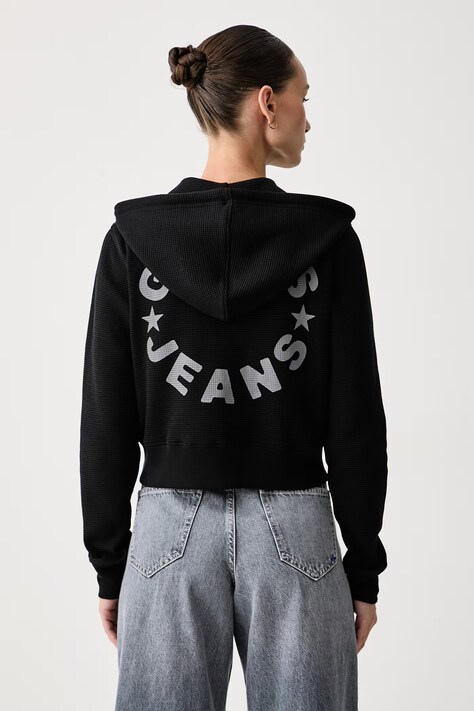 Guess Jeans кофта, яка розстібається жіноча з бавовною — фото 3