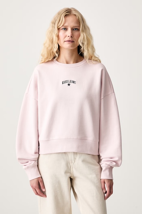 Guess Jeans кофта жіноча бавовняна рожева W6YQ03 K3828