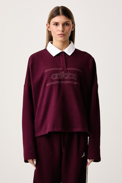 adidas Bluza damska z bawełną bordowa KR4557