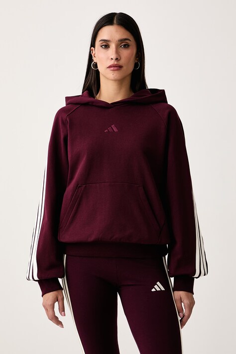 adidas Bluza damska bawełniana bordowa KV9935