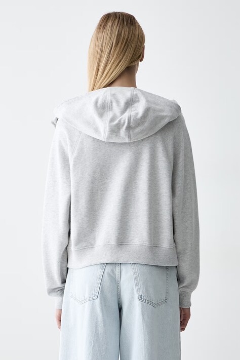 Tommy Jeans bluza rozpinana damska bawełniana szara DW0DW22834