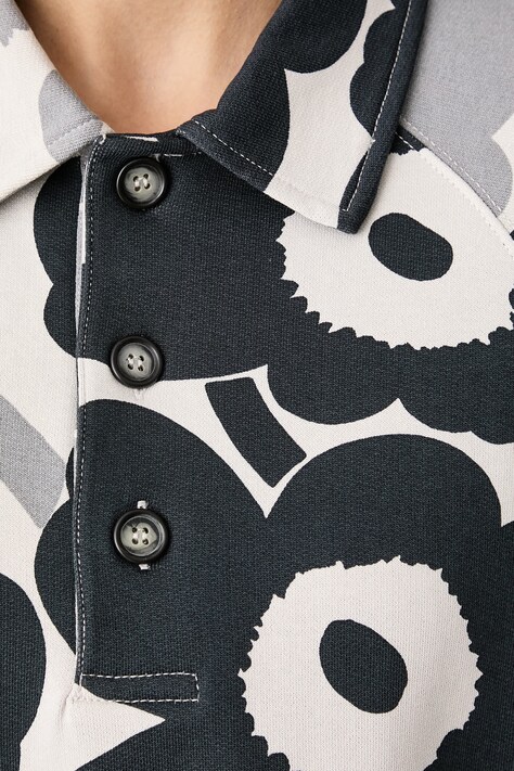 Marimekko Bluza damska bawełniana szara 096196