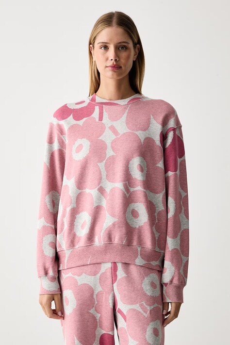 Marimekko Μπλούζα γυναικεία βαμβακερή ροζ 096193