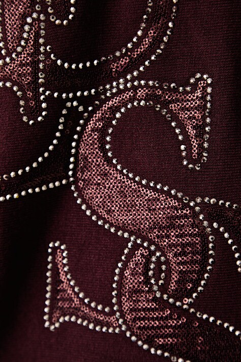 Guess светр жіночий з віскозою ESMERALDA — AW26-BLDZWK, бордо — фото 5