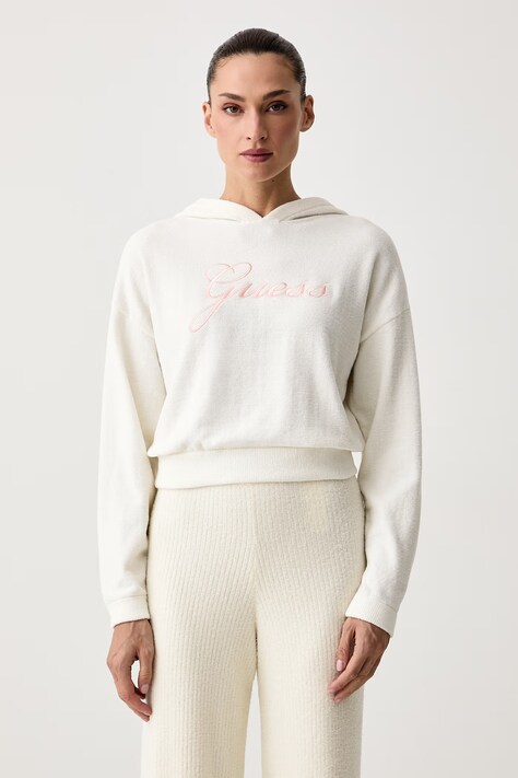 Guess Bluza lounge damska ARIA biała O6BR04 Z1146