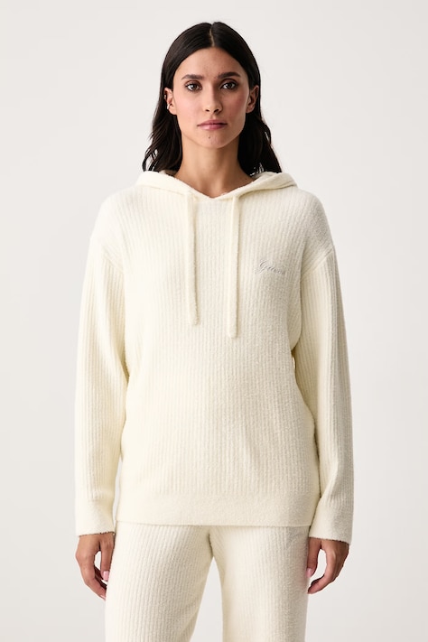 Guess Bluza lounge damska LUA beżowa O6BR02 Z1144
