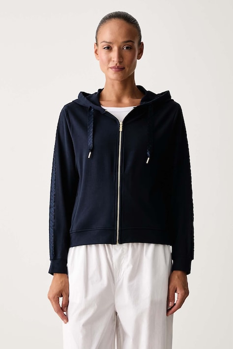 BOSS Μπλούζα lounge γυναικεία με μοντάλ PEACHY MONO_Jacket H σκούρα μπλε 50566099