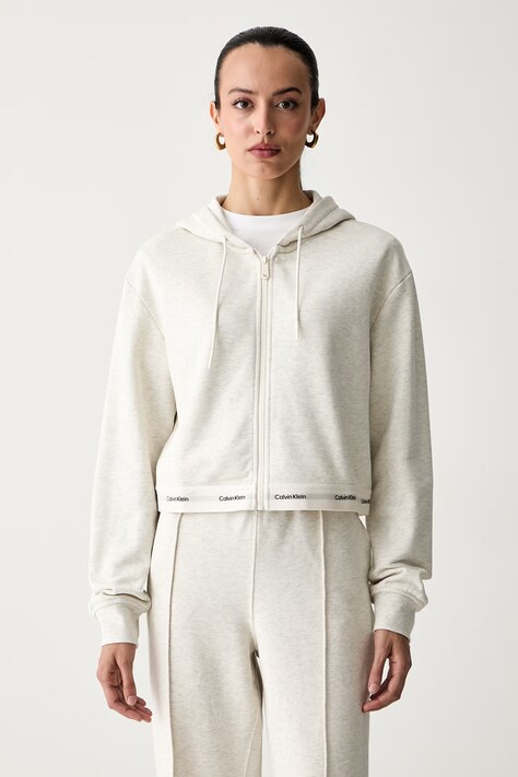 Calvin Klein Jeans μπλούζα με κουμπιά γυναικεία βαμβακερή μπεζ LV047G252G