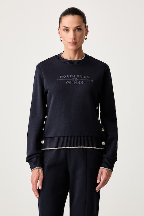 Guess bluza damska z bawełną X NORTH SAILS granatowa W6YQ23 K5316