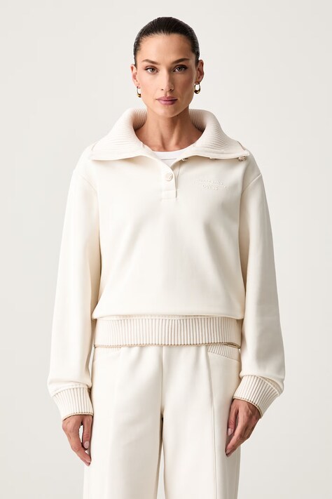 Guess bluza damska z bawełną X NORTH SAILS beżowa W6YQ22 K5315