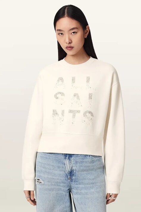 AllSaints bluza damska STACKS biała W152JE