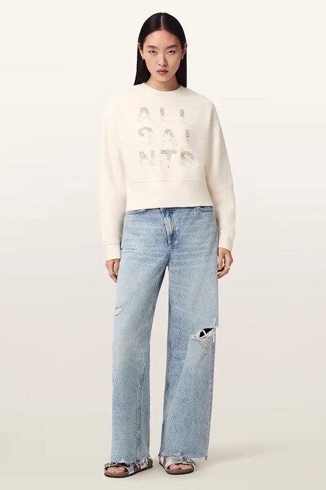 AllSaints кофта жіноча STACKS — AW26-BLDZZZ, білий — фото 3