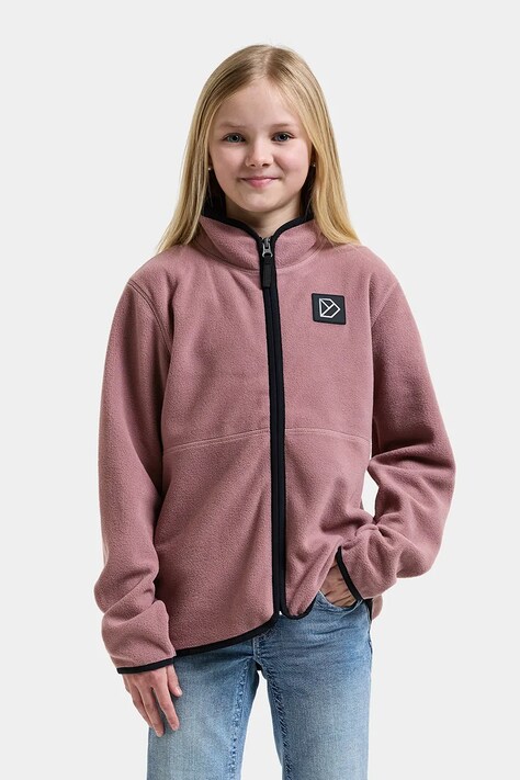 Didriksons Bluza rozpinana dziecięca polarowa RUBI KIDS FZ różowa 506269