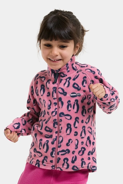 Didriksons Bluza dziecięca polarowa MONTE PR K FZ 11 różowa 506316.G