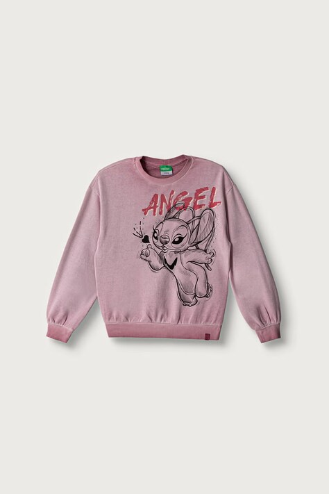 United Colors of Benetton Bluza dziecięca bawełniana różowa 3WITC10U5