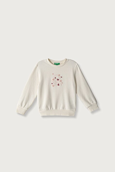 United Colors of Benetton Bluza dziecięca bawełniana beżowa 3J70G10NG