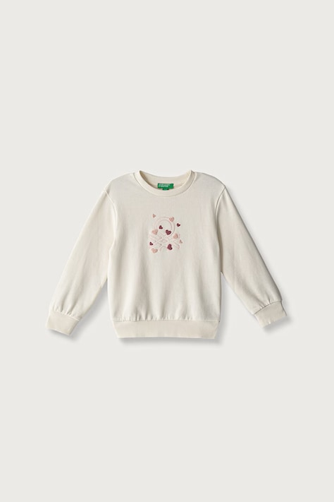 United Colors of Benetton Bluza dziecięca bawełniana beżowa 3J70G10NG