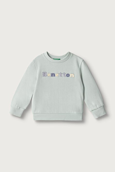 United Colors of Benetton Bluza dziecięca bawełniana zielona 3J70G10NG