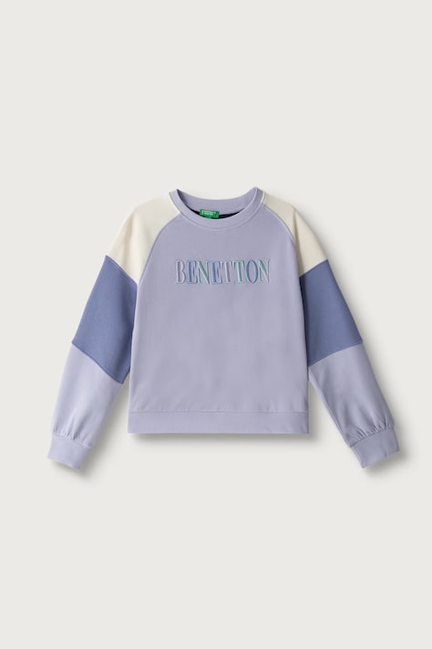 United Colors of Benetton Mikina detská bavlnená fialová 3J68C10U7