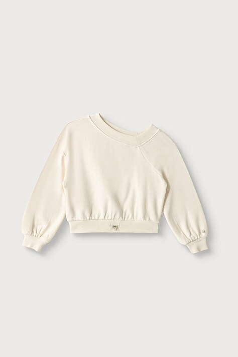 United Colors of Benetton Felpa per bambini in cotone beige 33NVC400B