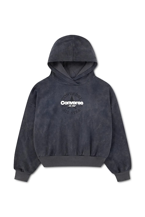 Converse Bluza z kapturem dziecięca z bawełną czarna 4CJ838