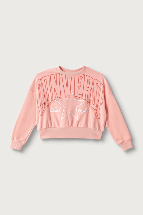 Converse Кофта для детей с хлопком розовая 4CJ222