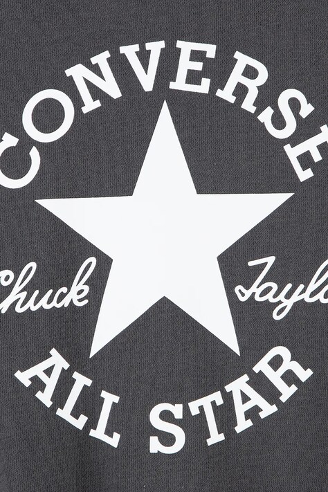 Converse Bluza z kapturem dziecięca z bawełną czarna 4CJ024