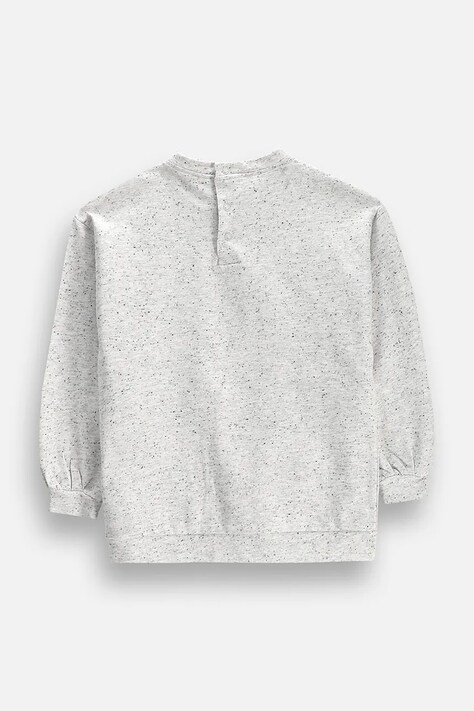 Coccodrillo Bluza dziecięca z bawełną beżowa TINNY TROUBLE GIRL KIDS