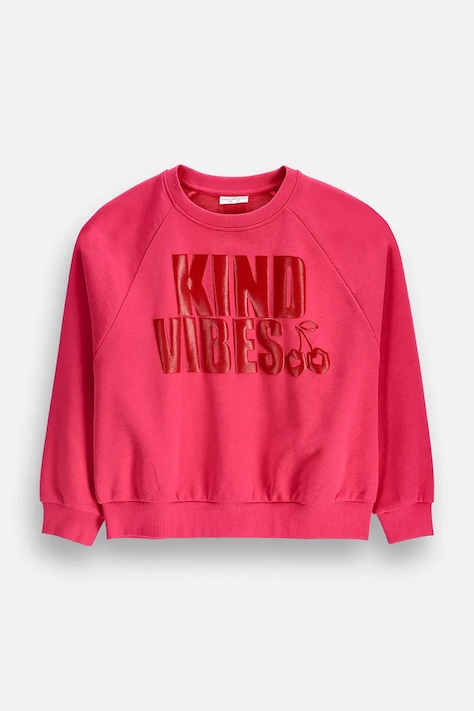 Coccodrillo Bluza dziecięca z bawełną różowa SUPER FUN GIRL JUNIOR